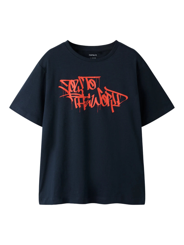 Benno T-shirt - blauw - Salute