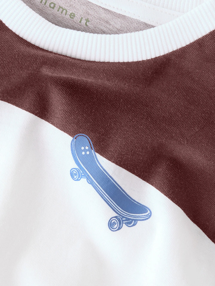 Tinus T-shirt - bruin - Andorra