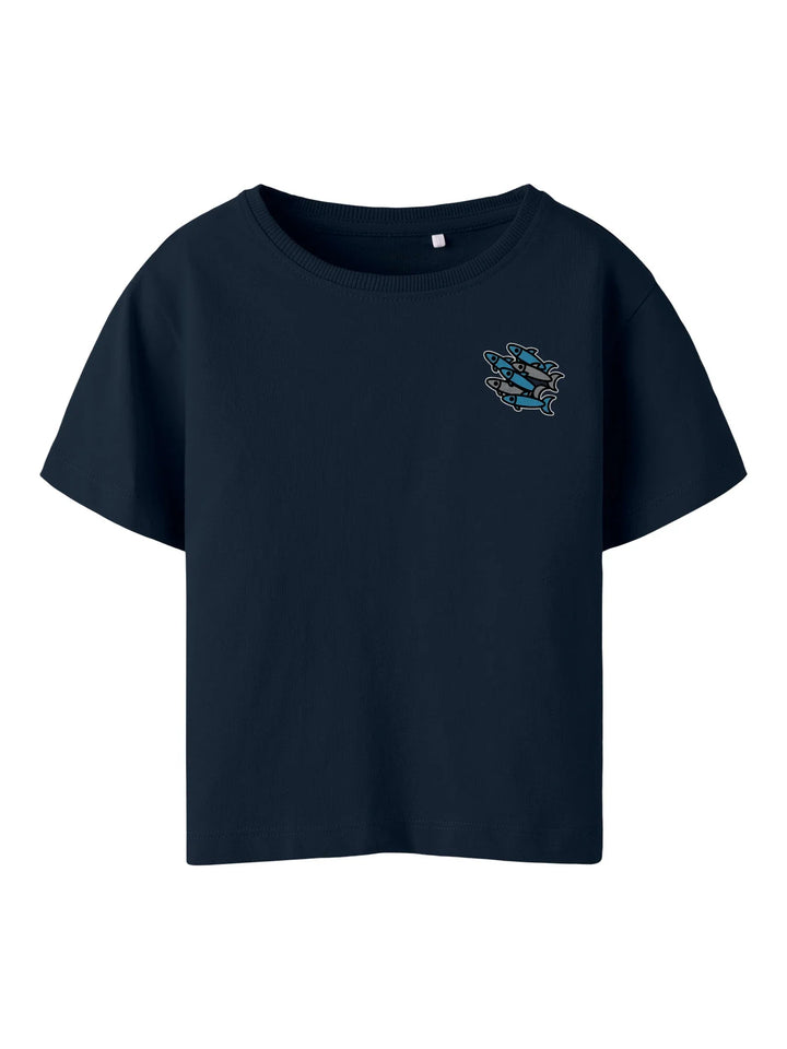 Frank T-shirt - blauw - 80