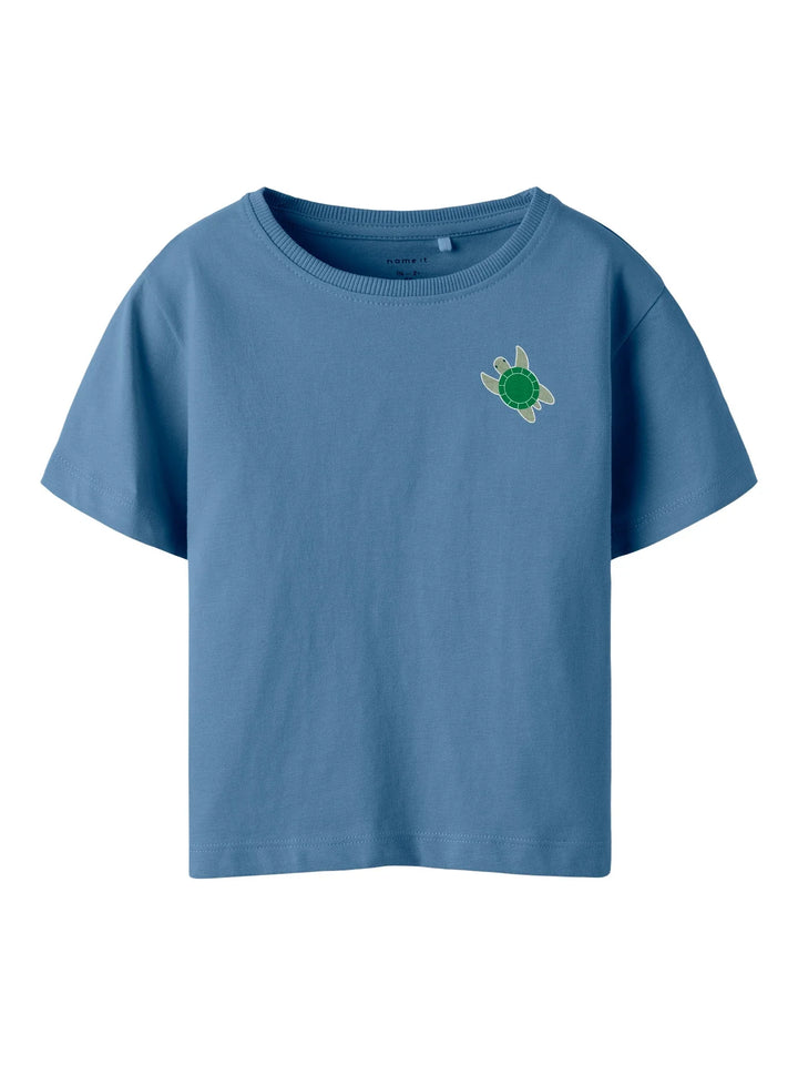 Frank T-shirt - turquoise - 80