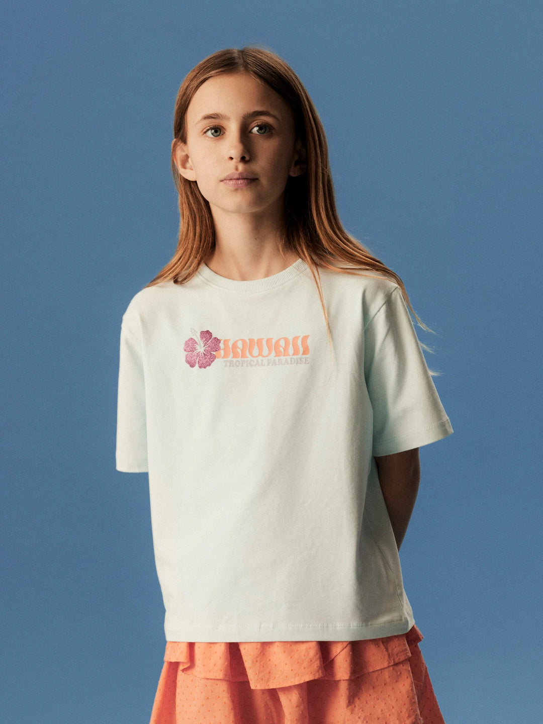 Janey T-shirt - oranje - Afterglow