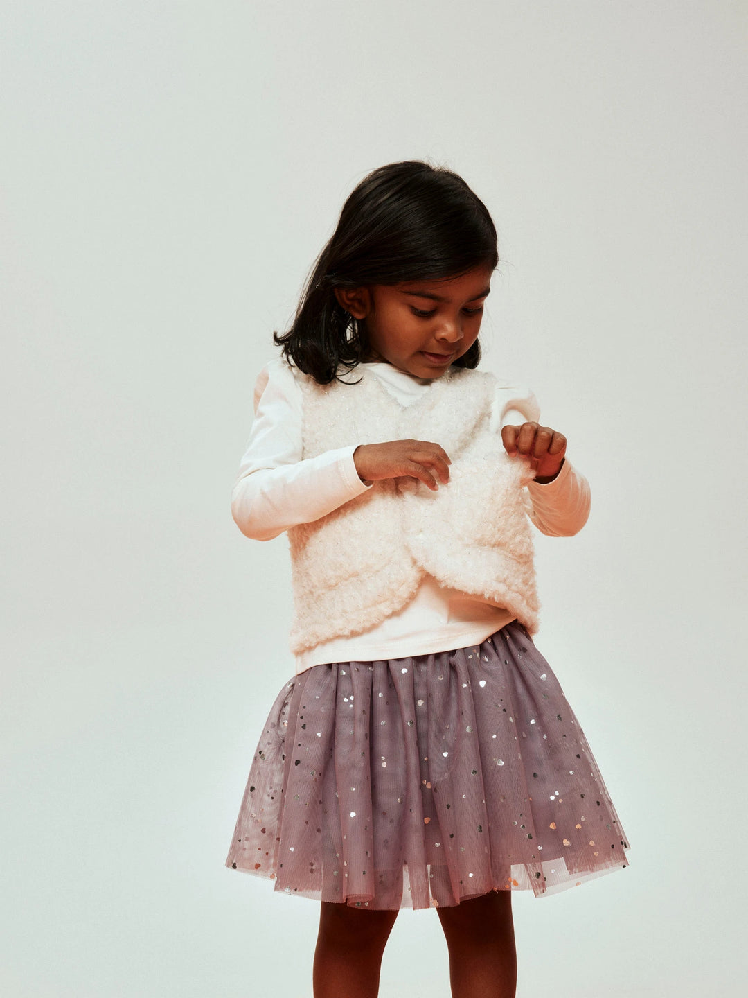 Terana Rok - paars - Lavender Gray SILVER FOIL