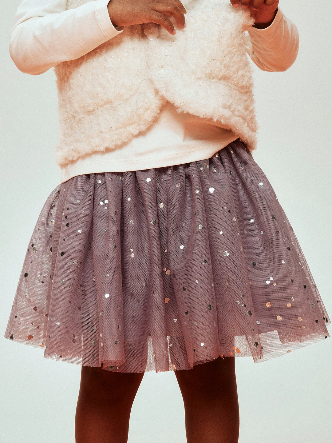 Terana Rok - paars - Lavender Gray SILVER FOIL