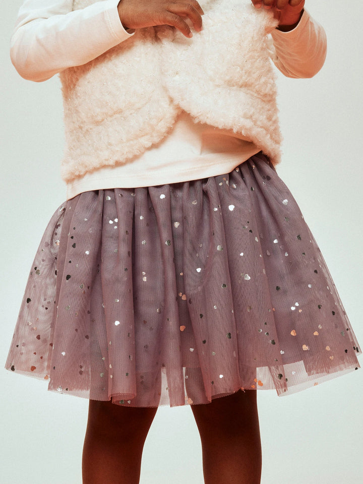 Terana Rok - paars - Lavender Gray SILVER FOIL