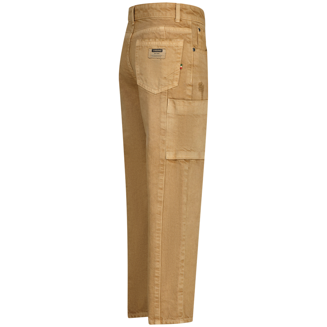 Spijkerbroek Castiano color KHAKI SAND Loose