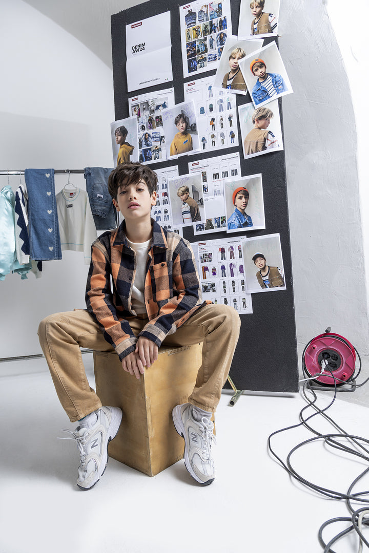 Blouse Luke Dusted orange Short high waist