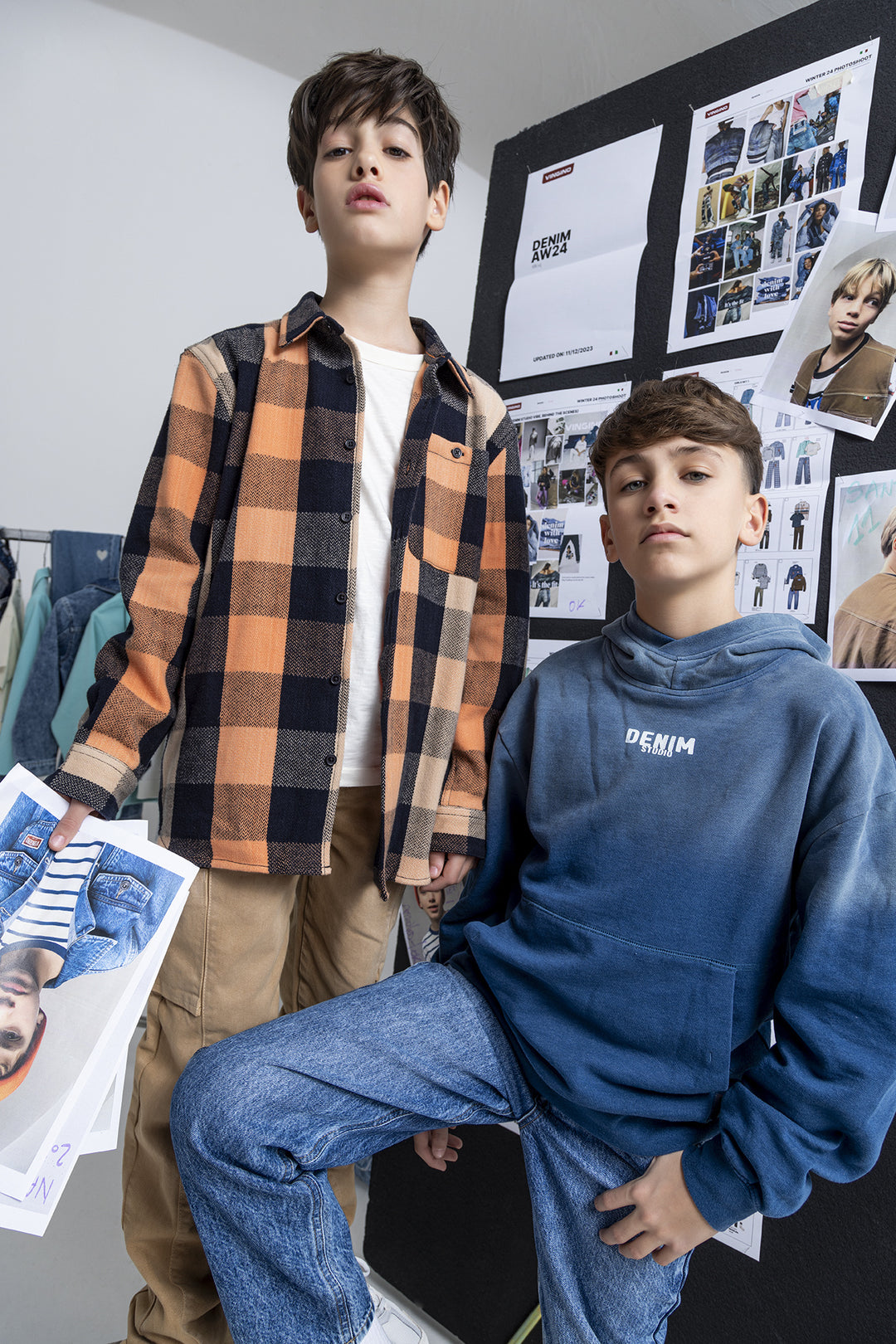 Blouse Luke Dusted orange Short high waist