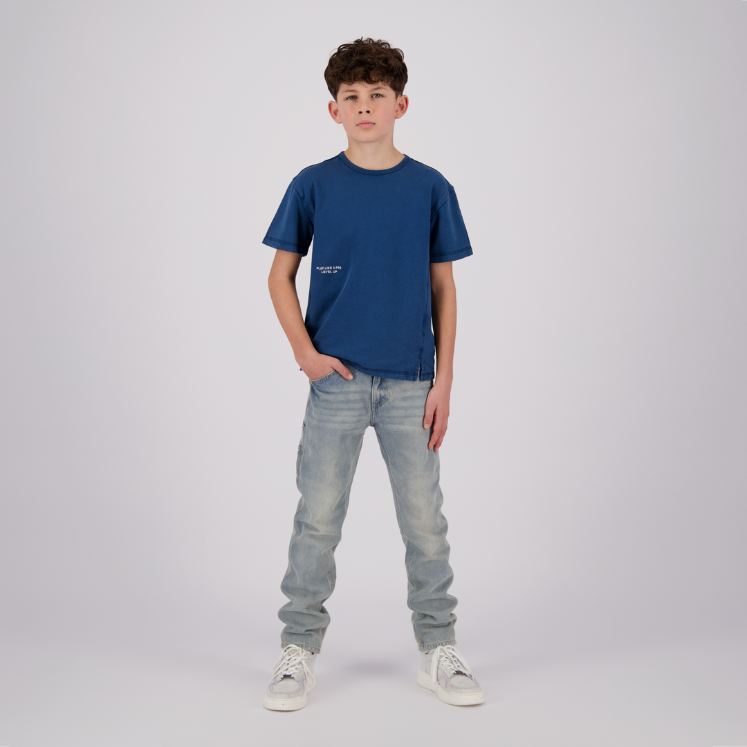 T - shirt Hank Jeans blue Short high waist