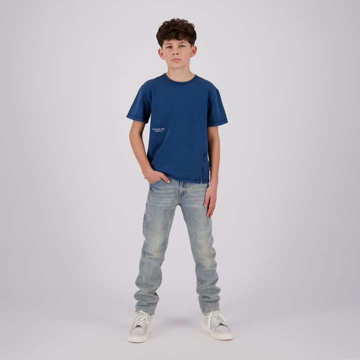 T - shirt Hank Jeans blue Short high waist