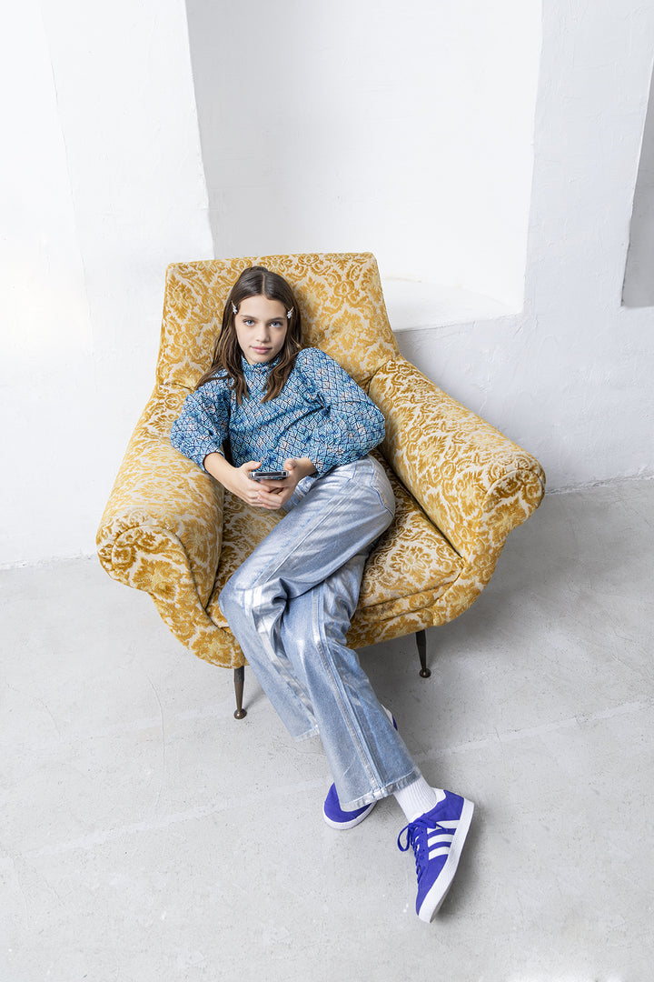 Spijkerbroek Cato Metallic Metallic Denim Wide leg