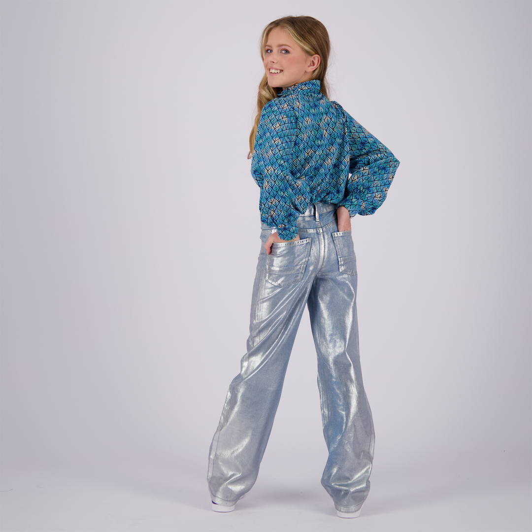Spijkerbroek Cato Metallic Metallic Denim Wide leg