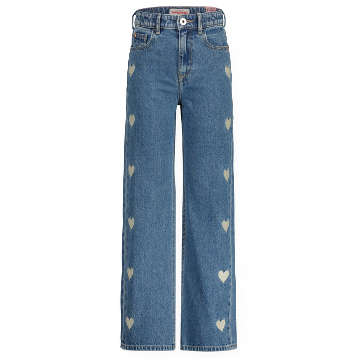Spijkerbroek Cato Heart Light Vintage Wide leg