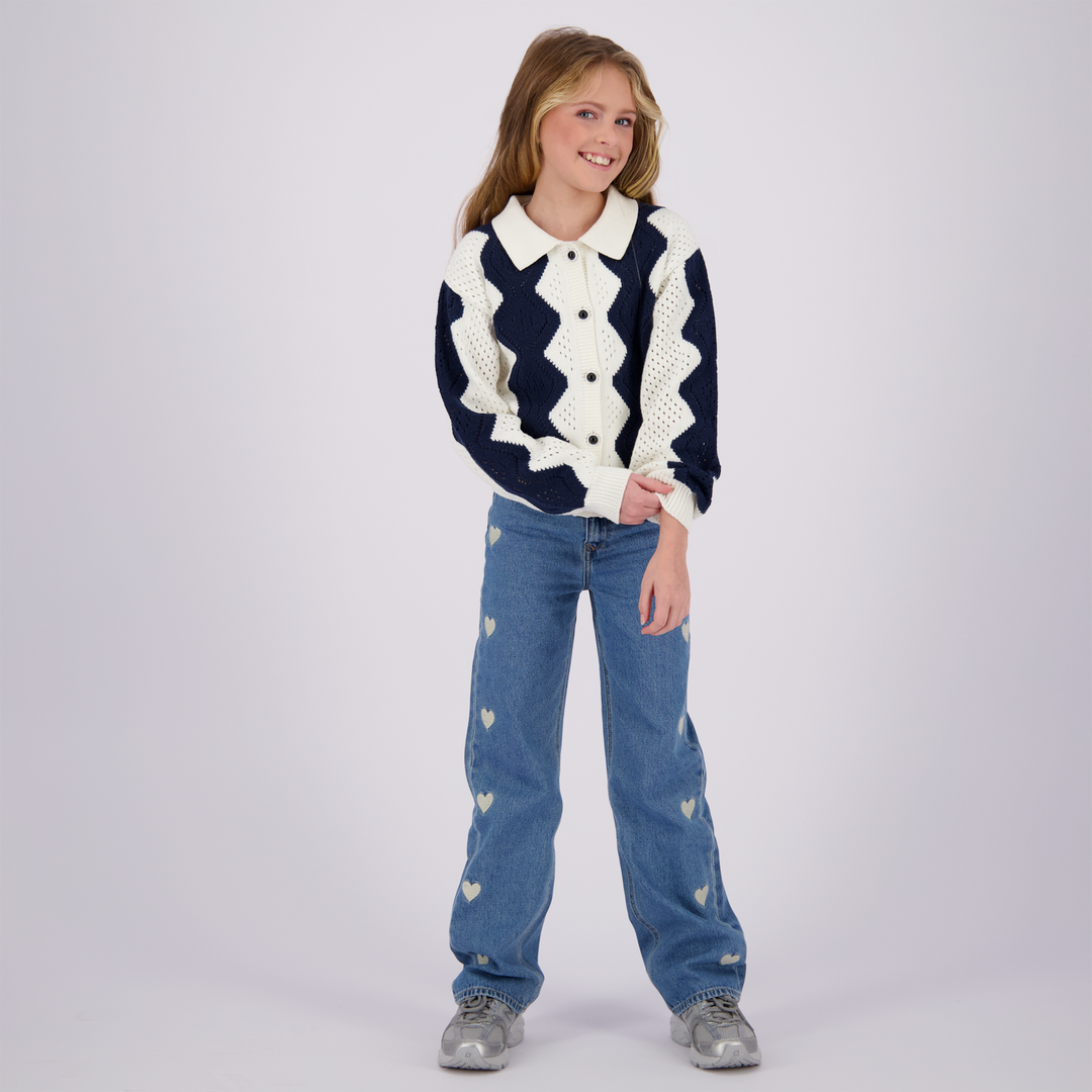 Spijkerbroek Cato Heart Light Vintage Wide leg