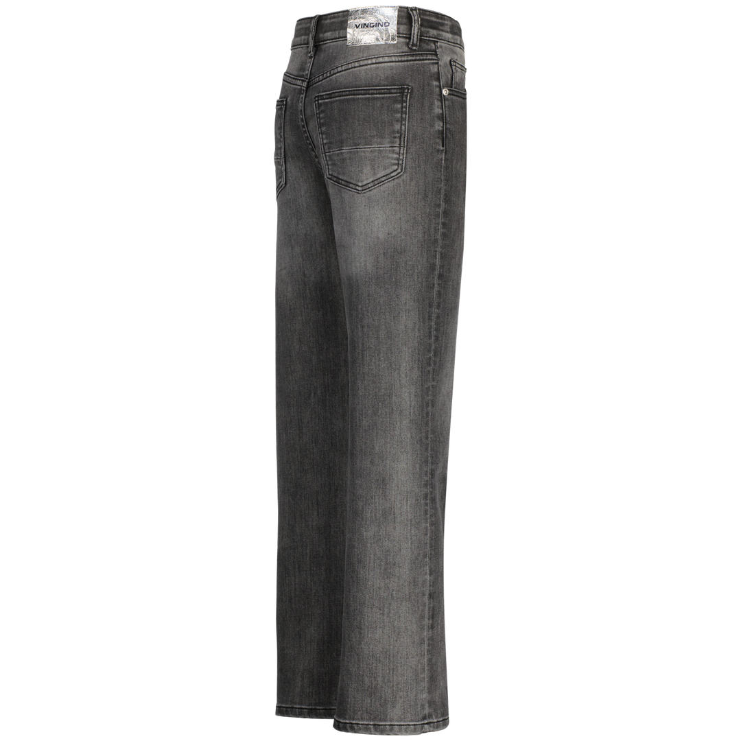 Spijkerbroek Catie Split Dark Grey Vintage Straight