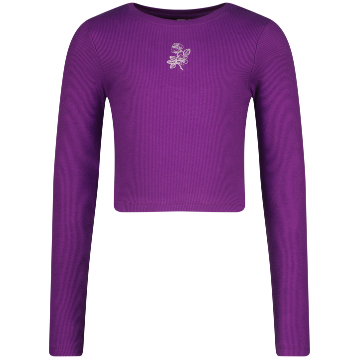 Longsleeve G - basic - crop rib longsleeve Ultra purple Comfort