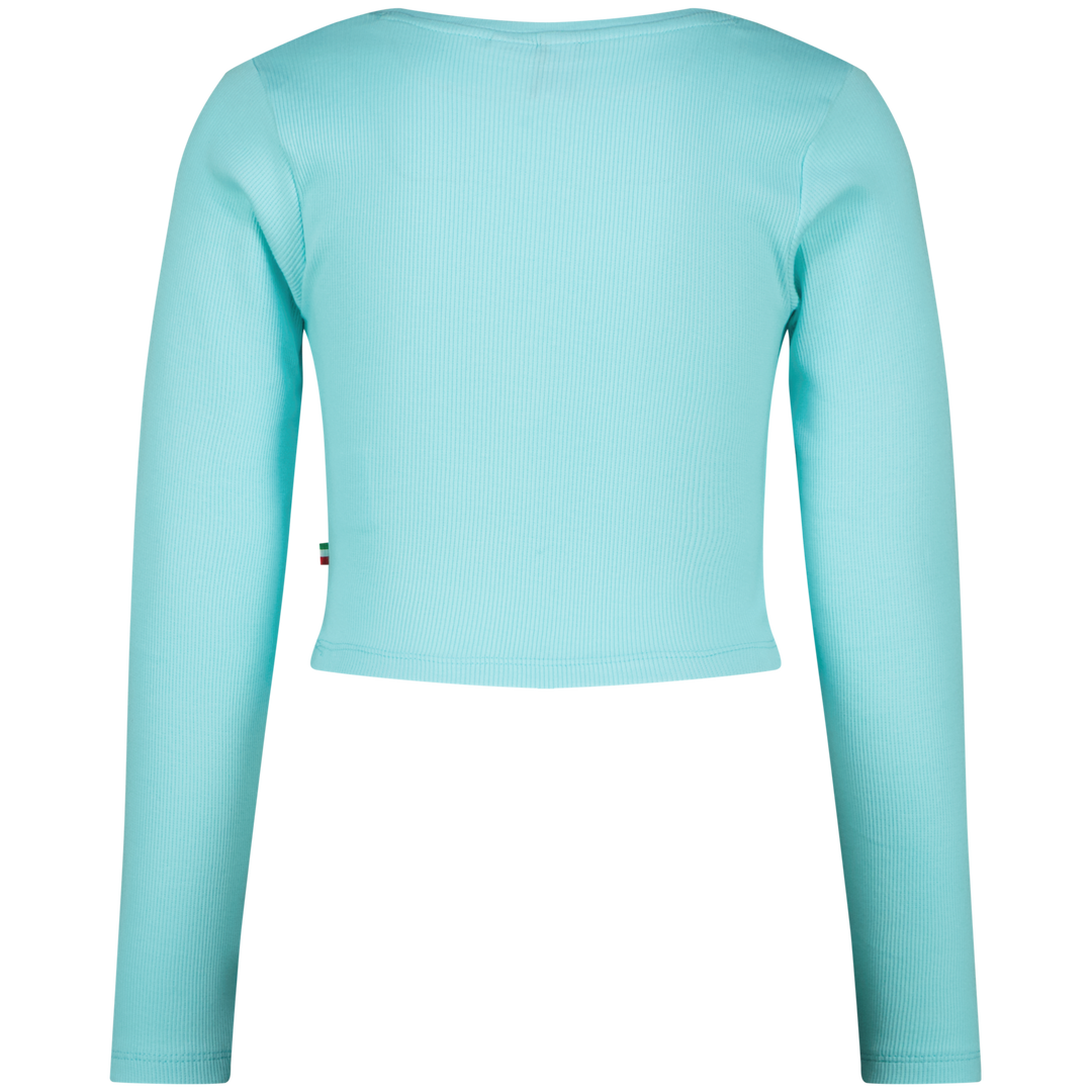 Longsleeve G - basic - crop rib longsleeve Artic blue Comfort