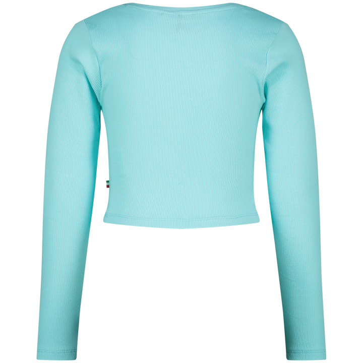Longsleeve G - basic - crop rib longsleeve Artic blue Comfort