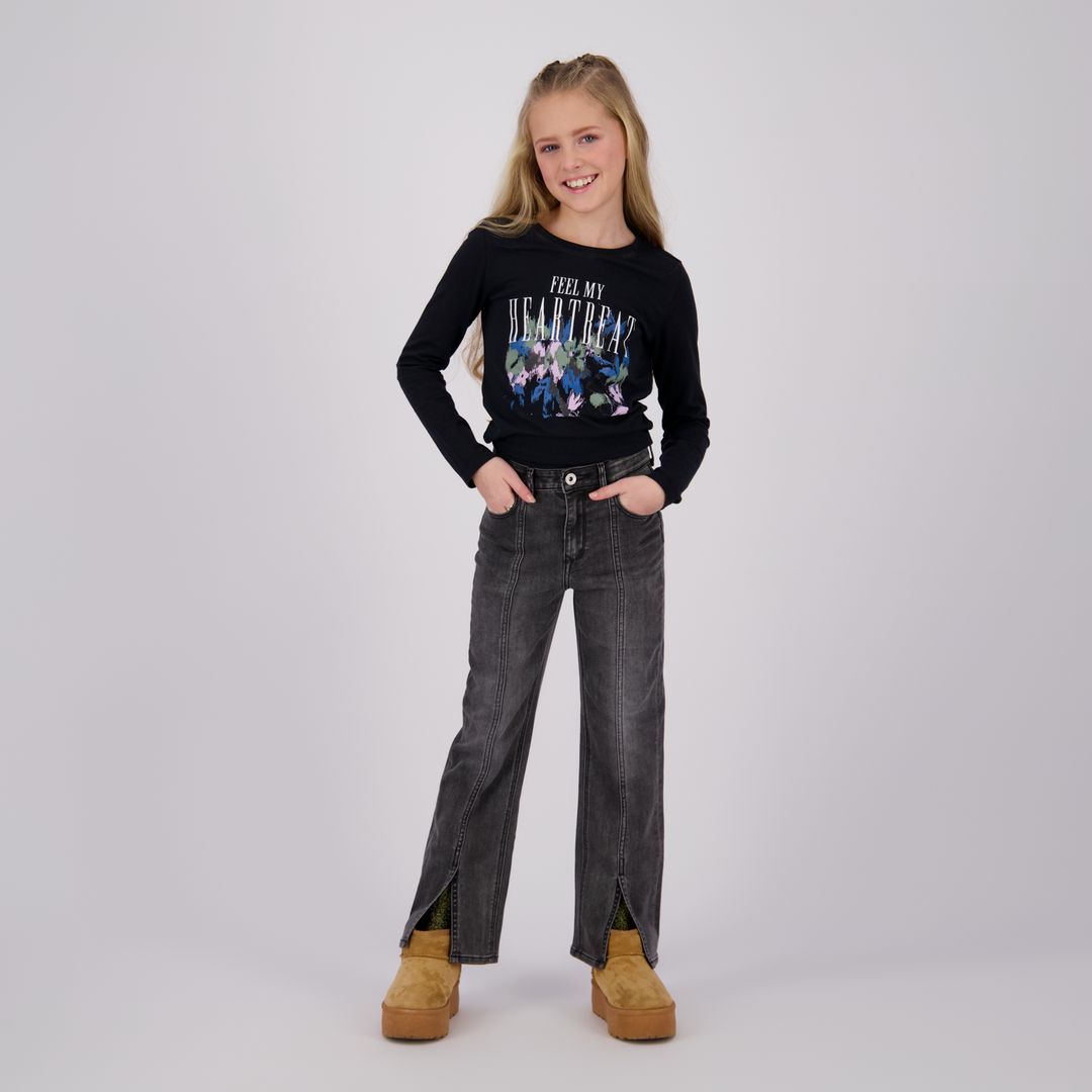 Longsleeve Jasmine Deep Black Comfort