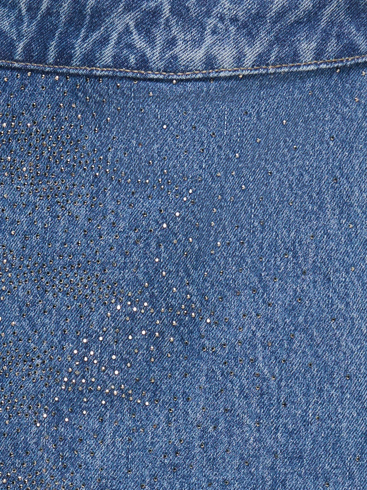 Kinderrock STELLA RHINESTONE Hellblauer Denim