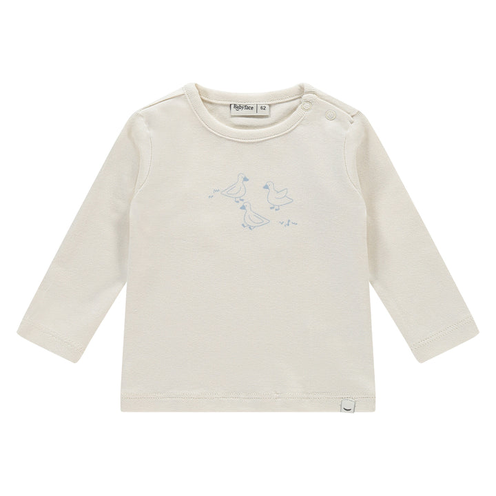 Langarmshirt Rauchblau