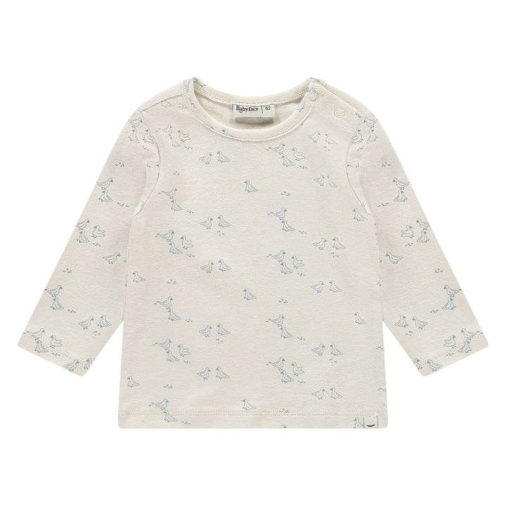 Langarmshirt Elfenbein