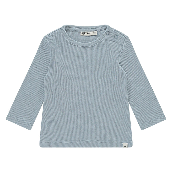 Langarmshirt Rauchblau