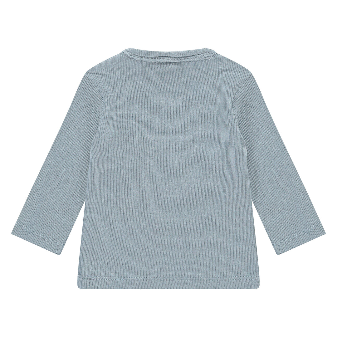 Langarmshirt Rauchblau