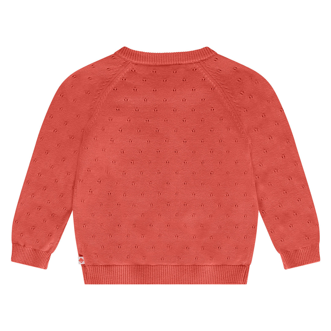 Gestrickte Weste Grapefruit