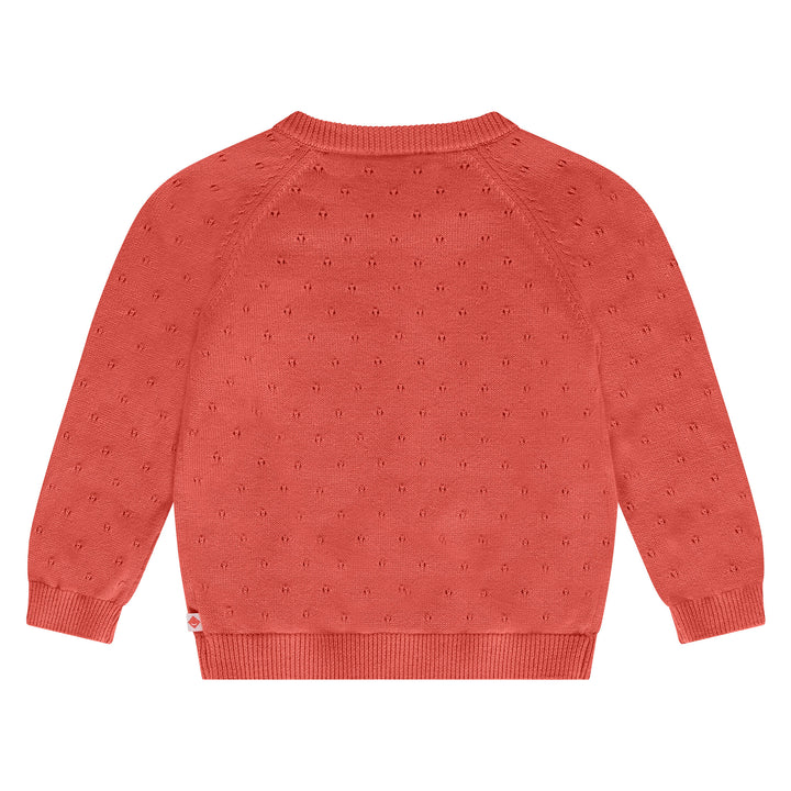 Gestrickte Weste Grapefruit