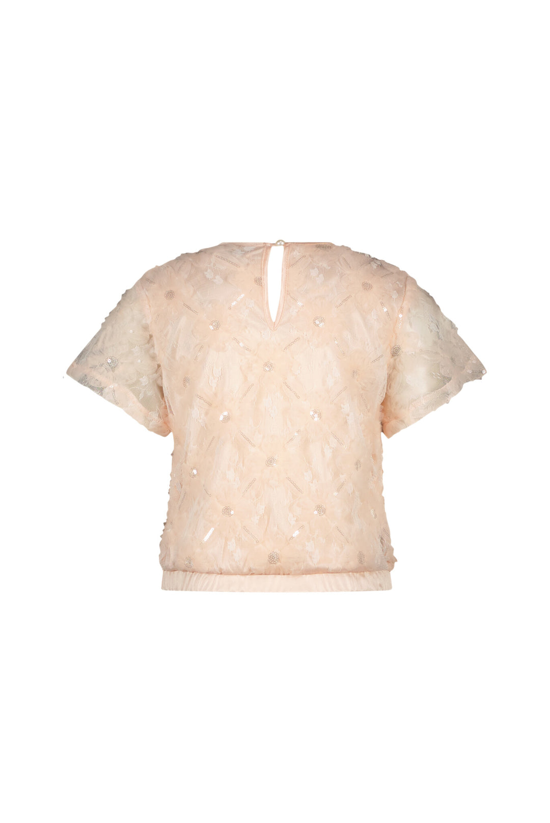 Kinderbluse EARLYNE Blume - Netzoberteil Pinky Promise