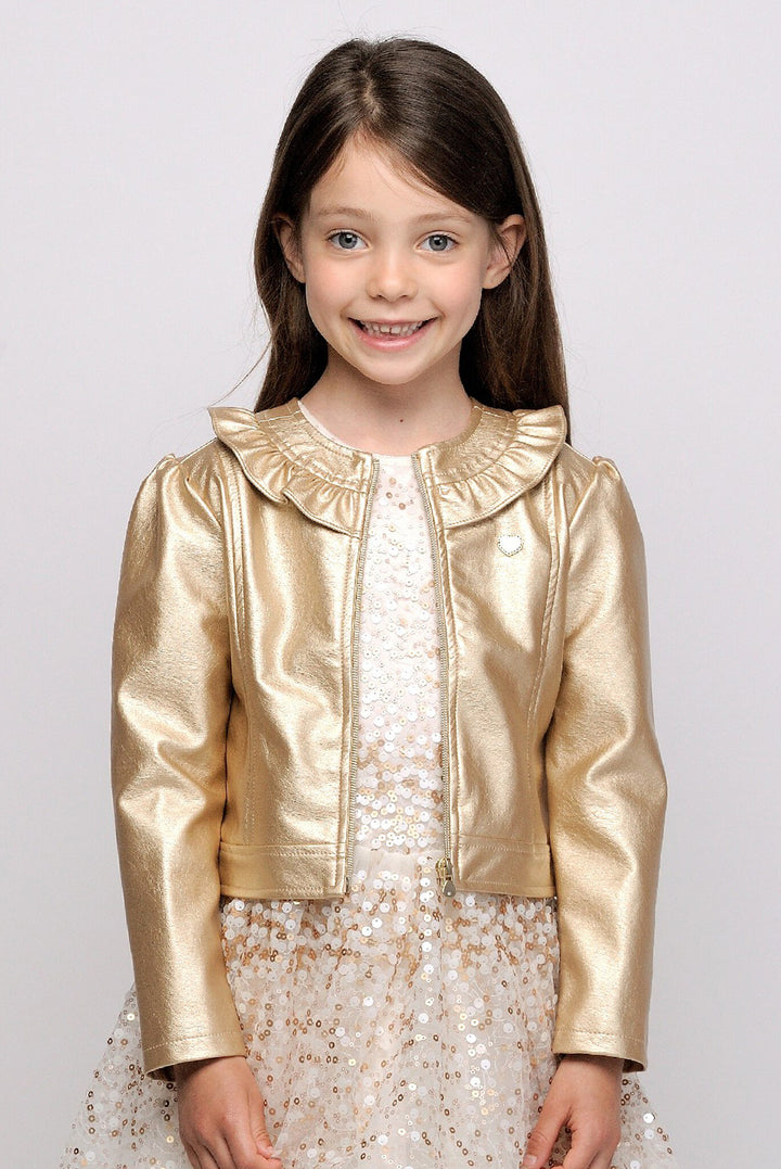 Kids jasje ARLETTE fake leather jacket Gold Rush
