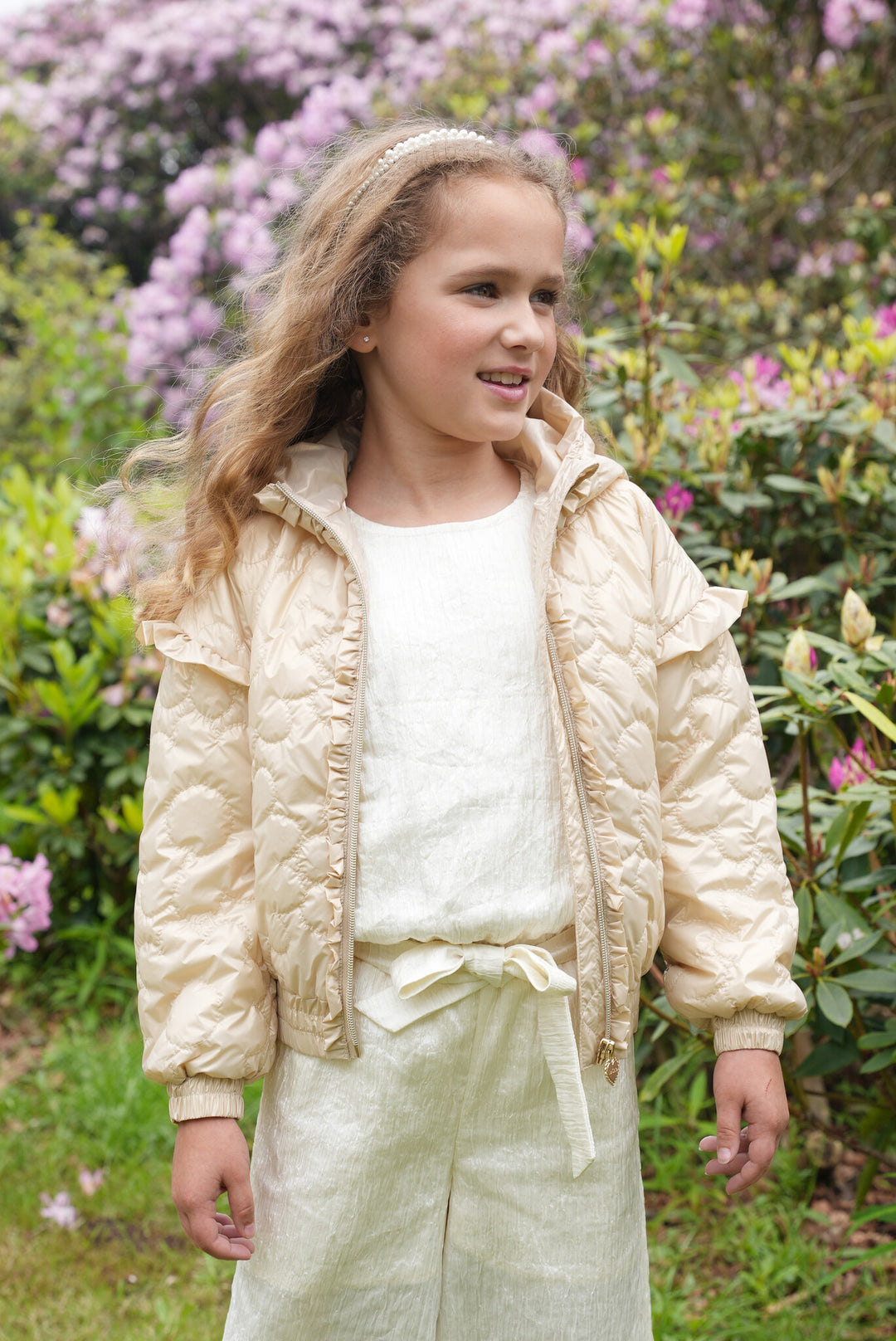 Kids jasje BLIMSY quilted summer jacket Gold Rush