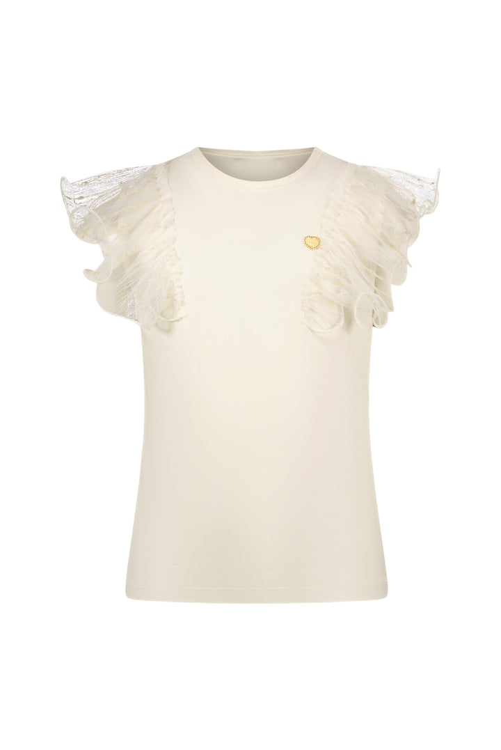 Kids T - shirt NOBLESSE gold net T - shirt Pearled Ivory