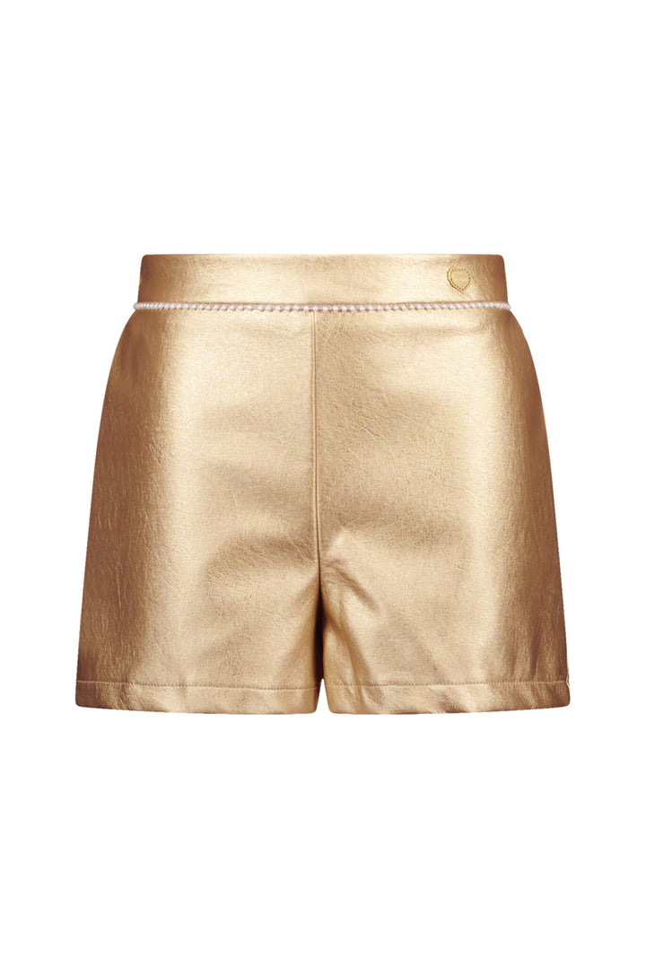 Kinderhose DUTTI Fake-Leder-Shorts Gold Rush