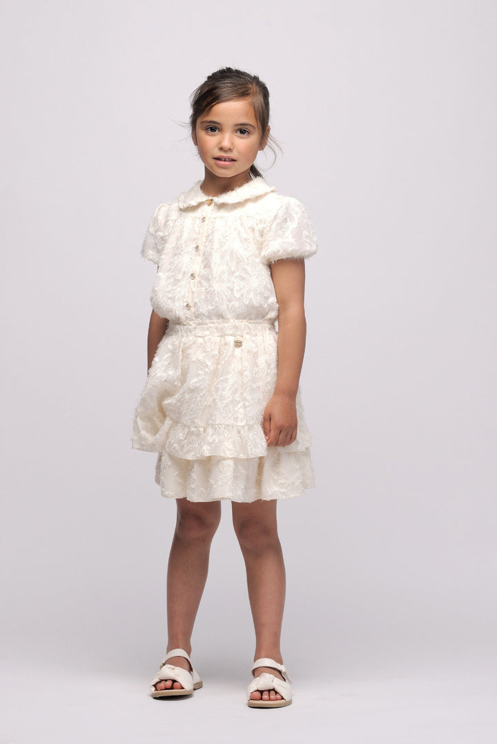 Kids rok TAMAR Sharon's skirt Pearled Ivory
