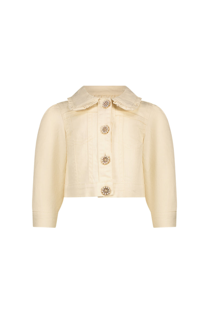Baby jasje ABLY denim jacket Pearled Ivory