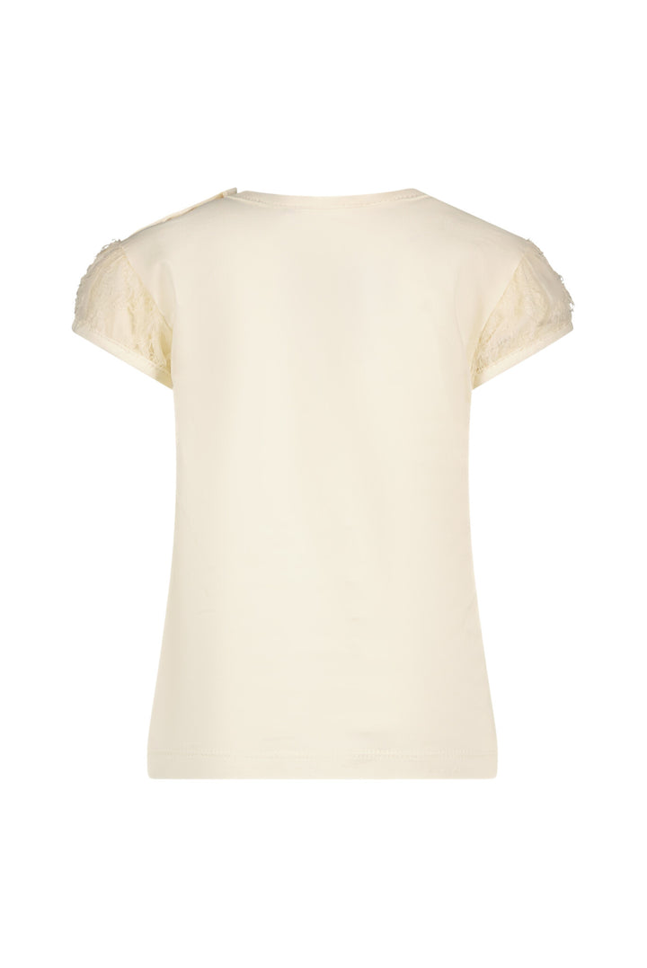 Baby T - shirt NOSHLY Sharon's sleeve T - shirt Pearled Ivory