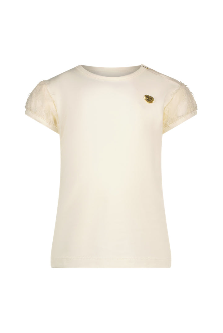 Baby T - shirt NOSHLY Sharon's sleeve T - shirt Pearled Ivory