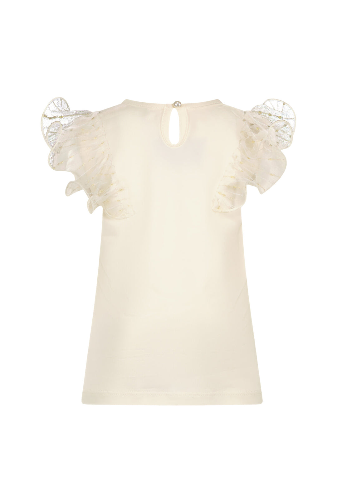 Baby T - shirt NOBLY gold net T - shirt Pearled Ivory