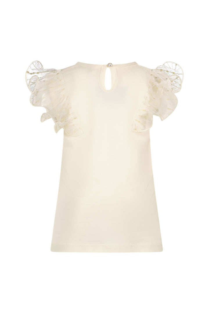 Baby T - shirt NOBLY gold net T - shirt Pearled Ivory