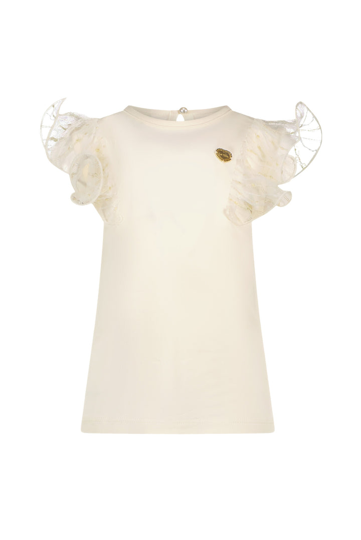 Baby T - shirt NOBLY gold net T - shirt Pearled Ivory