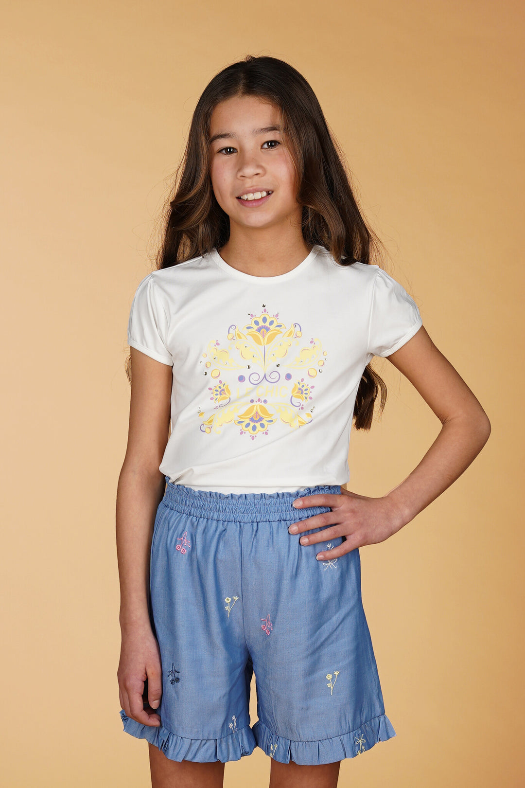 Kids T - shirt NOMMY fancy shield T - shirt Sunny