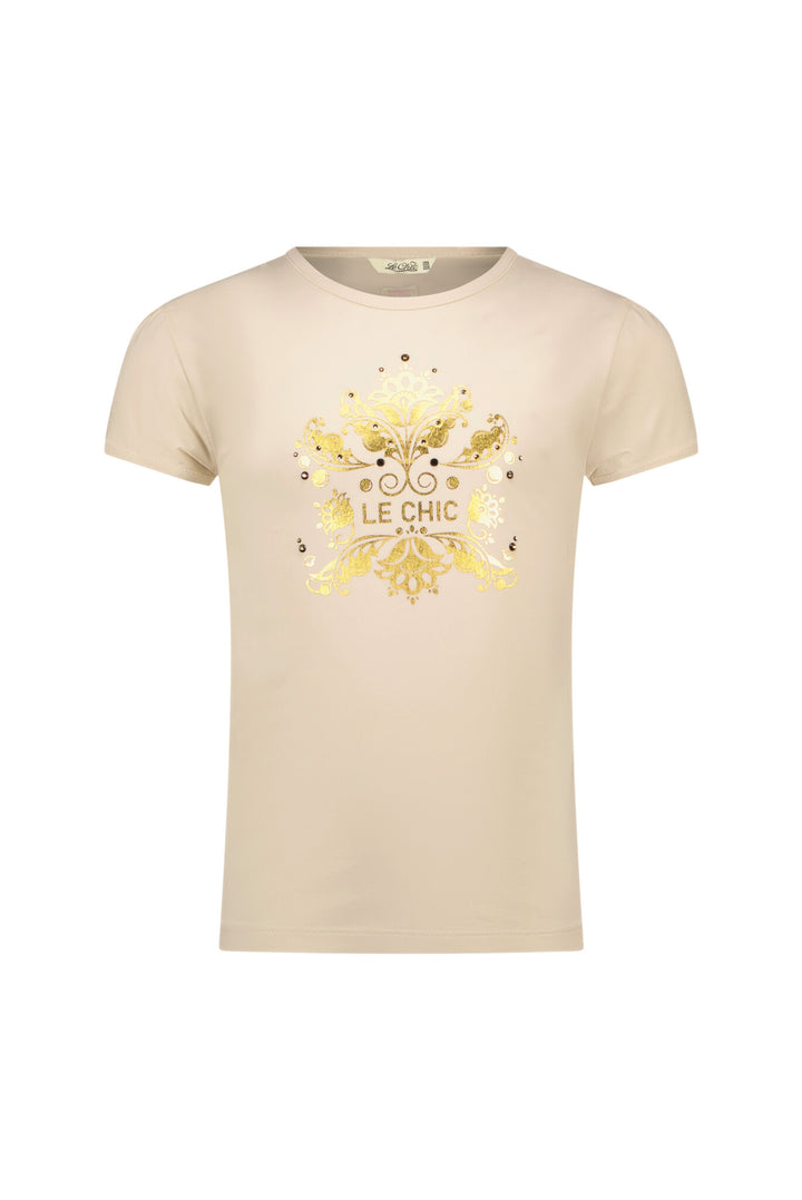 Kids T - shirt NOMMY golden shield T - shirt Dreamy Creamy