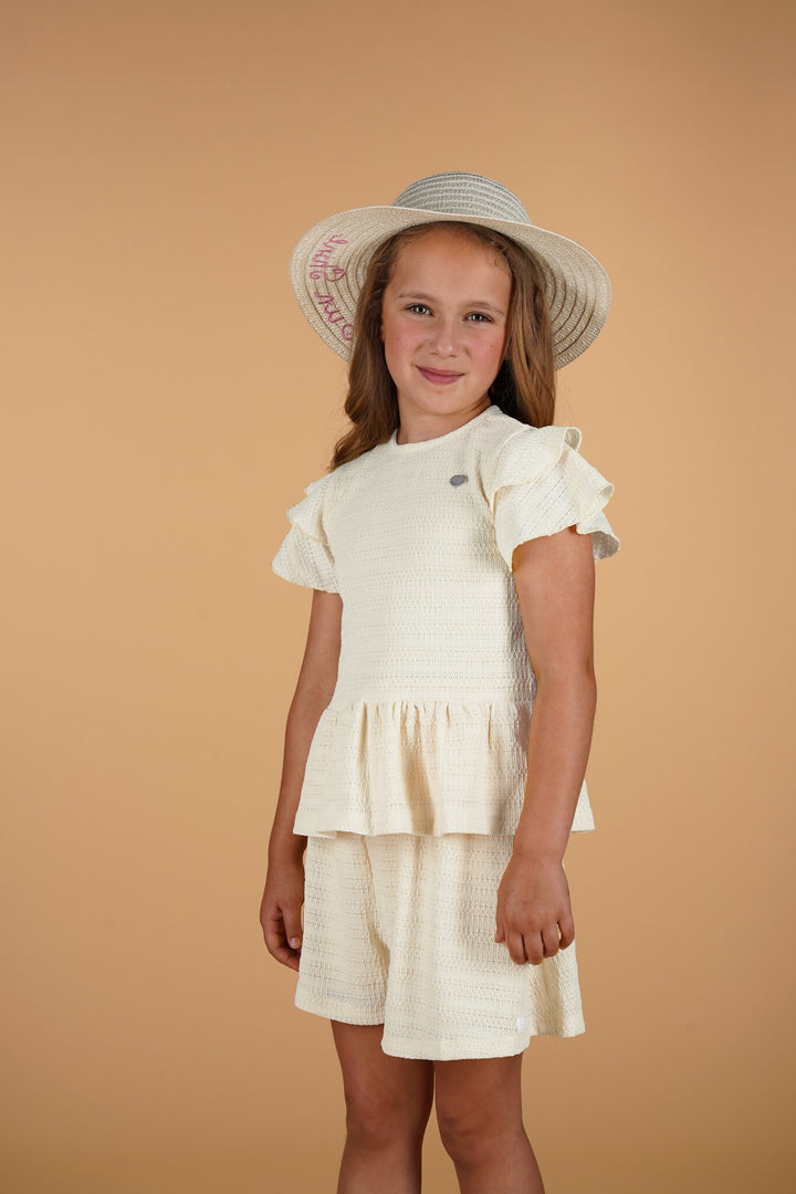 Kids broek DWASA summer crochet shorts Dreamy Creamy