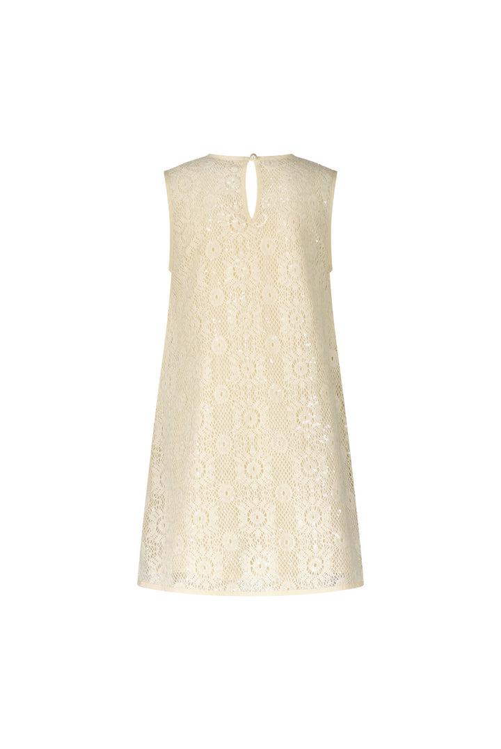 Kids jurk SUNBEAM sequin crochet dress Oatmeal Elite