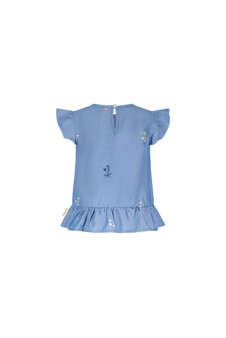 Baby jasje ELINY embro denim top Charming Chambray