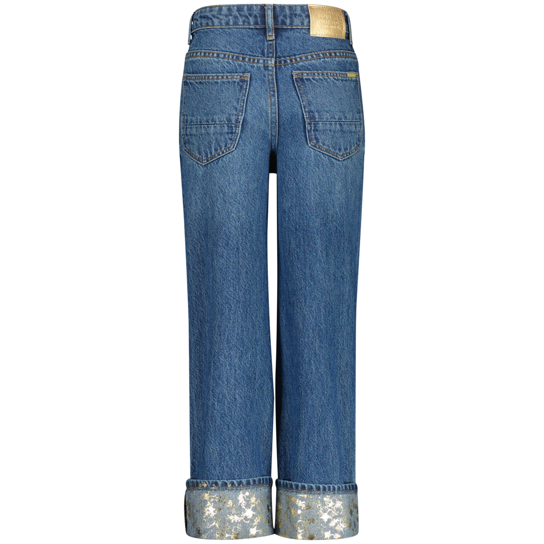 Spijkerbroek Cato Folded Blue Vintage Wide leg