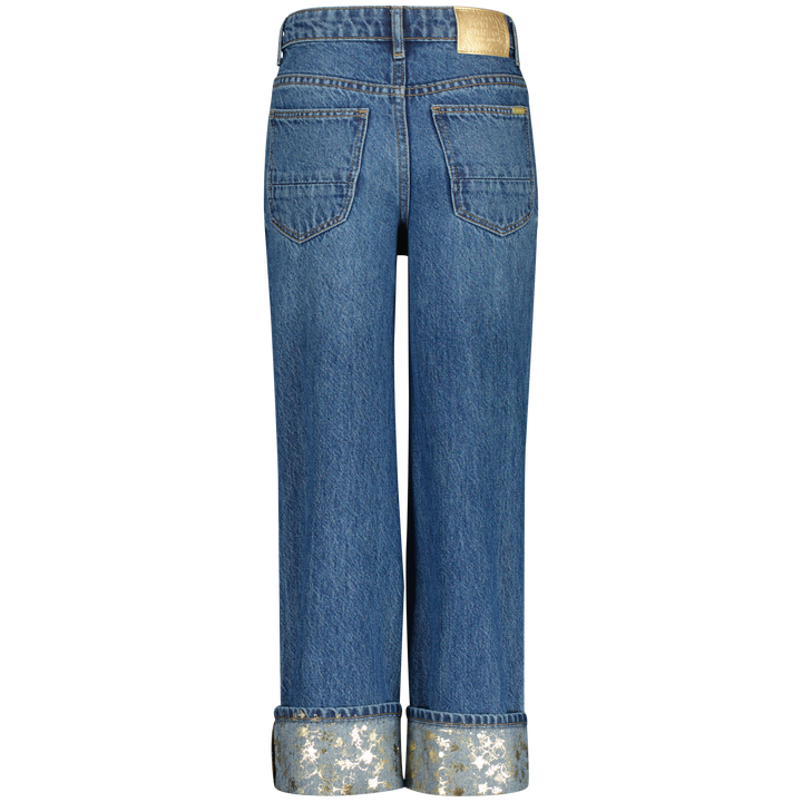 Spijkerbroek Cato Folded Blue Vintage Wide leg