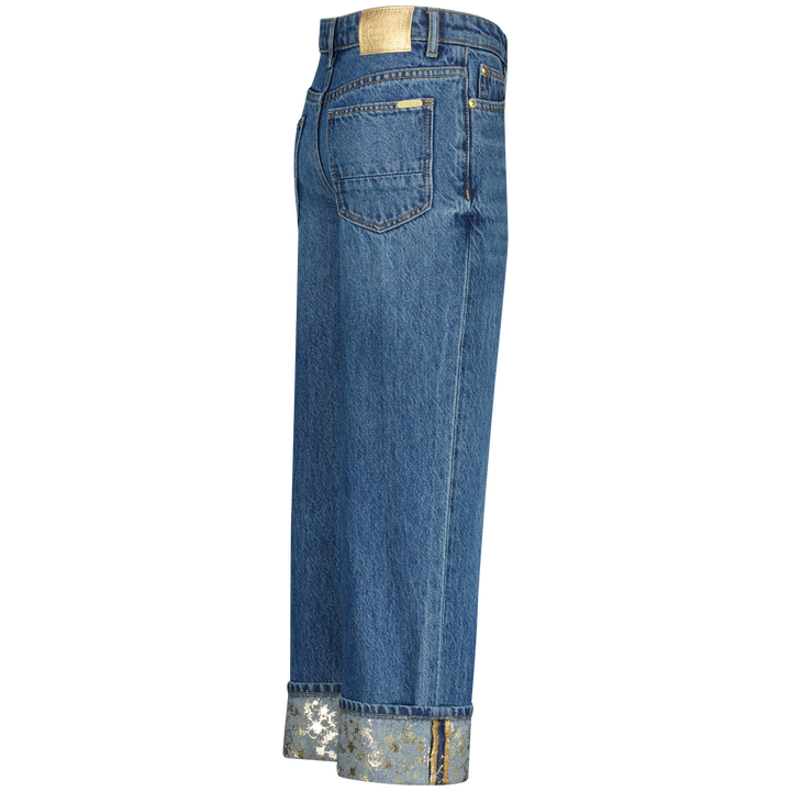 Spijkerbroek Cato Folded Blue Vintage Wide leg