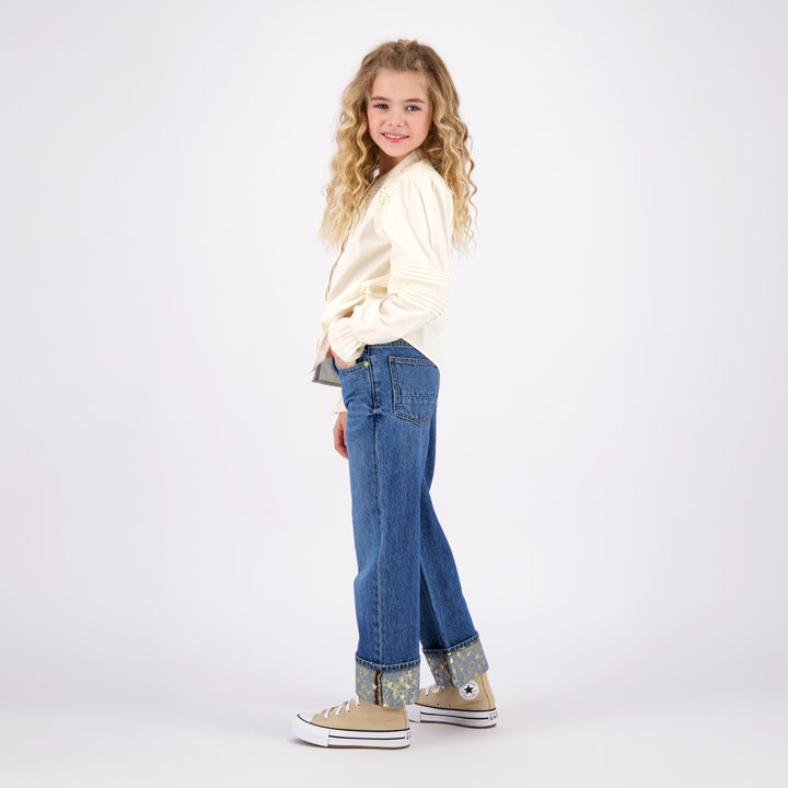 Spijkerbroek Cato Folded Blue Vintage Wide leg